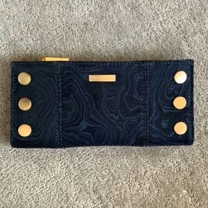 Hammitt 110N Wallet in Satin Tides with Brushed Gold Hardware!!